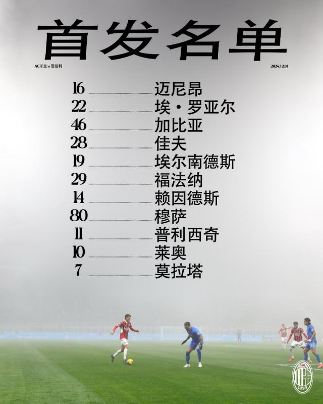 hth sports-【意甲】莫拉塔破门赖因德斯双响，AC米兰3比0恩波利